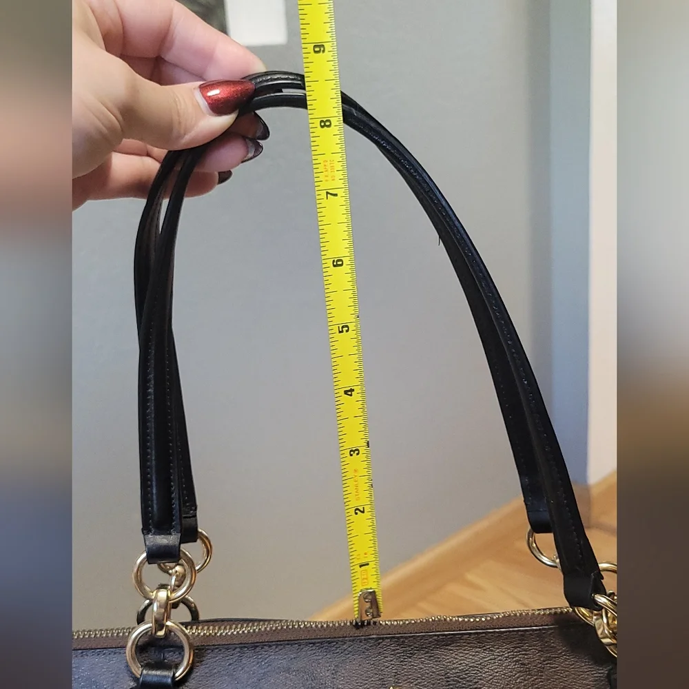 Coach Dark Brown Signature Tote - Picture 4 of 7